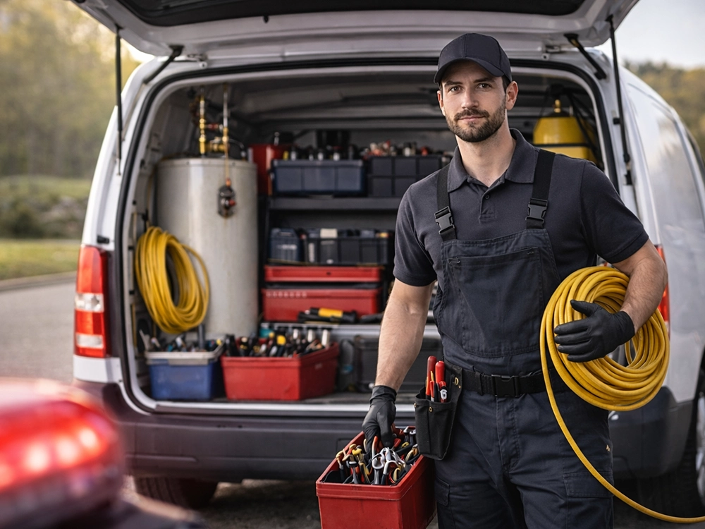 Fast water heater support